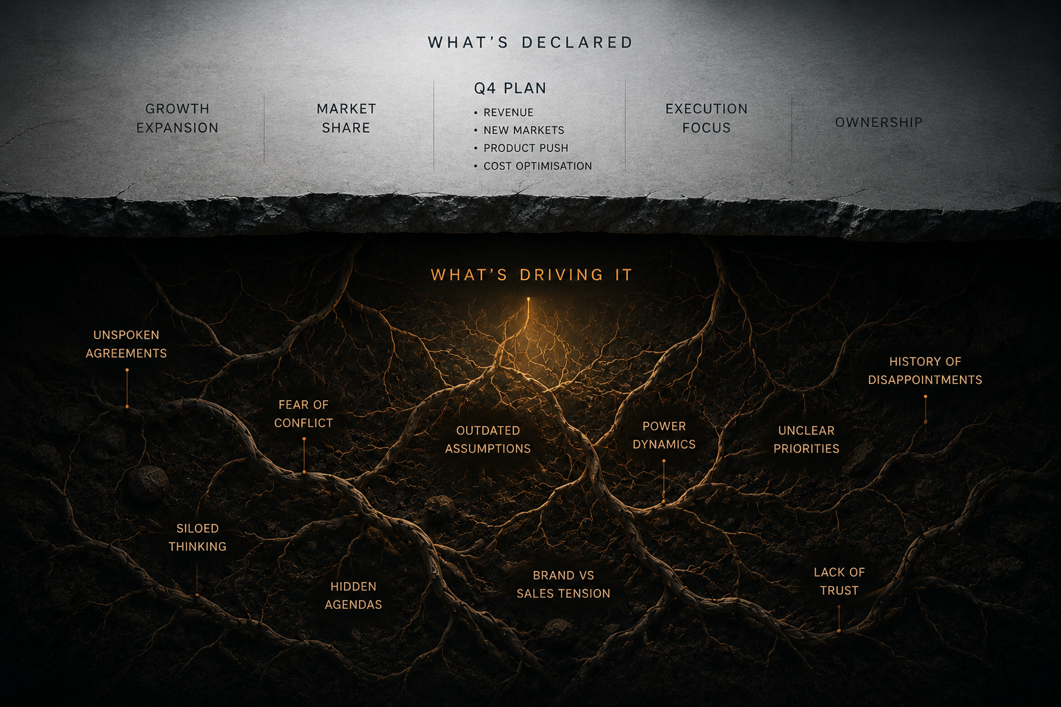 Clarity emerging — the moment of recognition